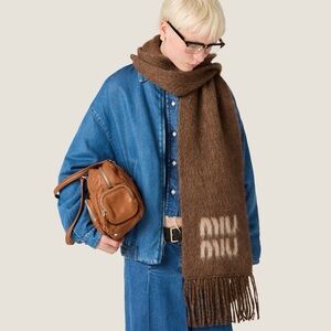 Miu Miu- Wool and mohair scarf Authentic NWOT